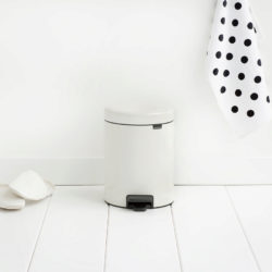 Brabantia 5 Litre New Icon Pedal Bin – White